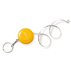 1 st 150 cm 60 -tums utdragbar mjuk tygslinjer Syskräddare Band Mini Tejp Mät Sychain Key Ring Measuring Tool