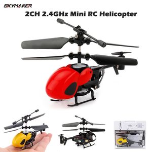 RC Mini Helicopter 2CH Portable QS5012 med 610 Borsted Motor for Kids Gift 240517