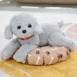 Dolls de pelúcia realidade macia Teddy Dog Plush Toy Fun Simulation encher Little Dog Doll Birthday Birthday Gift H240521 ZTF1