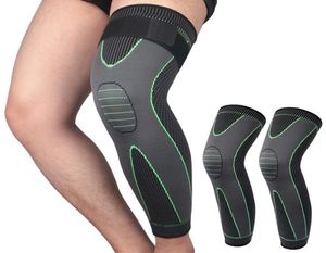 Эластичная поддержка колена давление в повязке с длинными коленными покладками. Брекеты Nylon Sport Compression Compression Eleve для баскетбольного волейбола Runni6276920