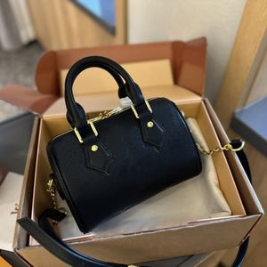 Designerska torba na ramiona torebka moda czarna wytłoczona skóra crossbody luksusowa marka portfela popularna metalowa łańcuch Messenger Wysoka jakość