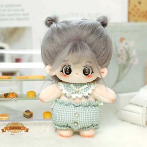 Dolls Kawaii Baby 15cm Idol Doll Plush Cotton Star Doll No Attribute Grey Hair Big Eyes Doll Toy Fan Series Childrens Gifts S2452201 S2452201 S2452201
