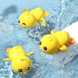 Bath Toys Bathroom Toy Cute Swimming Duck for 1-3 Year Old Floating Wind for Boys and Girls Newborn Baby Bathtub Plastic Toy for Children d240522