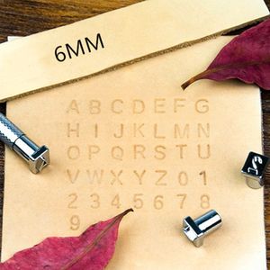 36st DIY Digital Steel Stamp Handgjorda Craft AlphaBets prägling Stampuppsättning Multifunktionell Hållbar Mini för läderhantverksverktyg