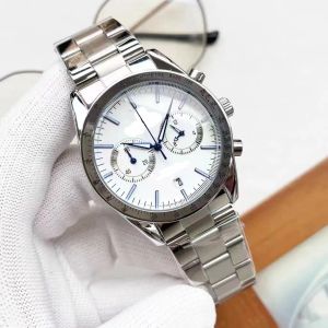 Watch Automatic Quartz Mens Watches 42mm Silver Wristband Waterproof All Stainless Steel Wristband Fashion Designer Wristwatch a6