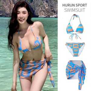 Hot Selling Internet Celebrity Bikini Sexig Hot Girl Split Swimsuit Womens Hot Spring Vacation Photo Swimsuit Three Piece Set