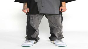 Men039s Jeans High Street ISN Trendy Street Hip Hop Style Schuting Nieregularne krawiectwo swobodne dżinsy 2323751