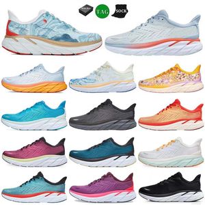 one one Cliftoon 9 8 h Running Shoes Boondi 8 White Black Coastal Sky Vibrant Orange Shifting Sand Airy Pink oon Cloud Sneakers Women Men Outdoor Jogging Trainers