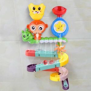 Bath Toys Banheiro Baby Banheiro Little Monkey Assemblear Toys Jogos de Água para Crianças e Spray Bathing Brinquedos de Plástico Bathtub Bathtub D240522