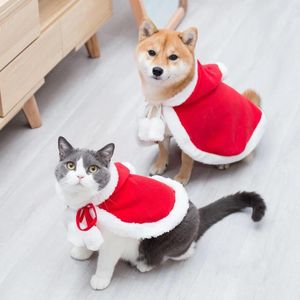 Abbigliamento per cani 2024 Cani di Natale Abbigliamento Abbigliamento Dress Giacca per mantello giacca autunno inverno Caldo Caldo Rosso Cappuccio Custine di cervo