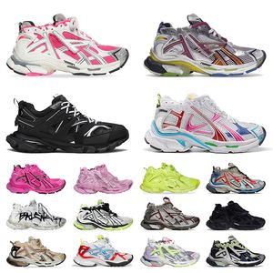 Track Runner 7 7.5 3.0 Womens Mens Designer Shoes Graffiti Black White Pink Colorful Platform Luxury Shoe Sneakers Trainers Tennis shoes Dhgate