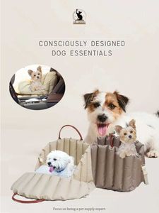 Köpek Taşıyıcı Taşınabilir Kayma Handcart için Evcil hayvanlar Kennel Çanta Küçük Köpekler ve Kediler Seyahat Chien Taşınabilir Araba Koltukları H240522