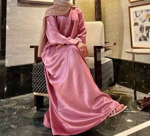 2023 Ramadan Abayas For Women Luxury Loose With Belt Green Black Islamic Prayer Clothes Girl Kaftan Morocco Arabic Wear