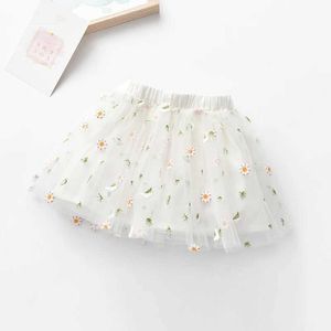 Kjolar kjolar sommarflickor sprint koreanska barn prinsessa sprint barns mesh dansfärdigheter baby pufffärdigheter wx5.21