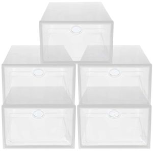 5st plastskor förvaringslåda Stackbar låda Typ containerfodral 240522