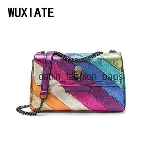 Cross Body Ningxia Rainbow Eagle Bag torebka 27 cm środkowego ptaka łatka robocza łańcuch ramion Mały portfel H240523