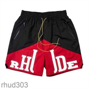 Partihandel Rhude Mens Shorts Athletic Casual Mesh Short Men Womens High Quality Classic Beach Fashion Luxury Designer Street Hip Hop Couples Ije5