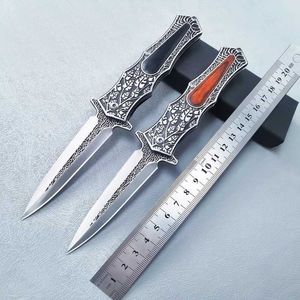 Camping Hunting Knives Outdoor folding knife carrying high hardness military tactical knife camping pocket knife survival knife L027 Q240522
