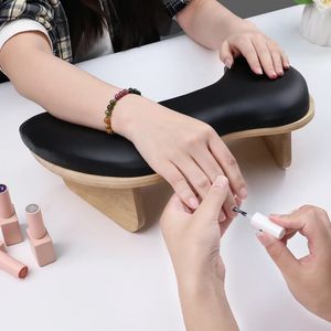 Angnya Two Hand Rest for Nails Tech Armrest Log beveled Nail Art Hand Pillow Pu Leather Manicure Table Hand Stend Holder 240523