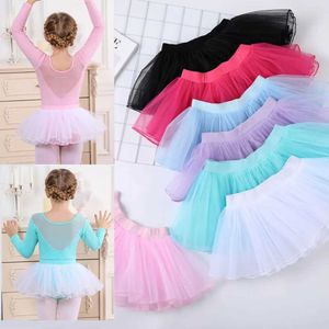 Skirts Skirts Mini Tutu Skirts Party Fluffy Tulle Dress Stage Pettiskirt Ballet Childrens Clothing Accessories 2-8Y Baby Girl WX5.21