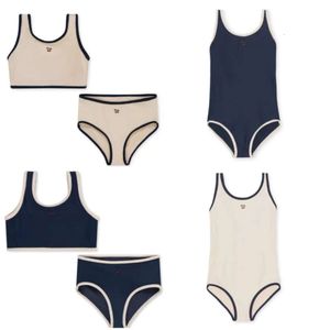 Verão nova garotas dinamarquesas roupas de banho de banho de banho de bebê de cereja Bikinis Bikinis Maillot de Bain Enfant Fille Mayo L2405