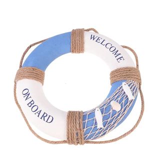 1pc 30cmぶら下げ救命救助装飾地中海スタイルのクラフトレストランカフェショップバルブルーフィッシュ240523の海賊装飾