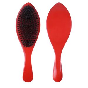 Nylonsvin Borstle 360 ​​Wave Brush Hair Beard Comb Stylingtool för man Medium hårdhet Lång krökt Handbruka 240523