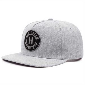 Caps de bola Snack de moda c letra h chapéu de aba plana adulto hip hop beisebol cs algodão algodão de golfe ajustável chapéu j240522