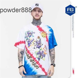 2024 Новый Kanyess Spring и Summer Fashion Brand Creative Sports Print Print Pract Process Футболка с короткими рукавами