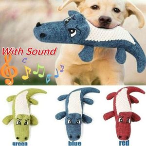 Pet Dog Toy Linen Plush Animal Toy Dog Chew Squeaky Noise Cleaning Teeth Toy Chew Training Supplies7676321