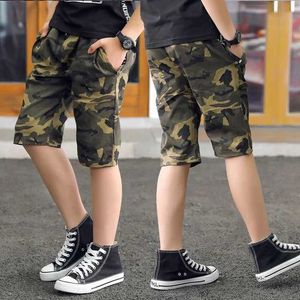 Shorts Shorts Ienens Youth Army Shorts Camo Shorts Hosen Childrens Shorts Childrens Cotton Board Shorts Jungen Sommer dünne lose Shorts Wx5.22