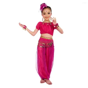 Roupas de roupa de roupa de dança de dança de barriga egyption egypt Dance Sari infantil Bellydance Duas peças roupas
