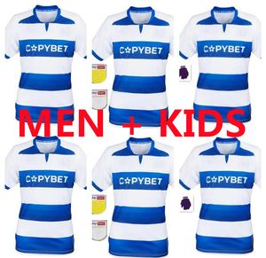 2024 2025 Queens Park Rangers Mens Soccer Jerseys 24 25 Willock Amos Roberts Dykes Johansen Home Shirts Football Shirts Short Manneve Uniforms Home away QPR