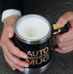 Canecas USB carregamento automático auto -agitação de caneca magnética Creative aço inoxidável leite de café Mistura de copo de xícara de copo preguiçoso misturador inteligente