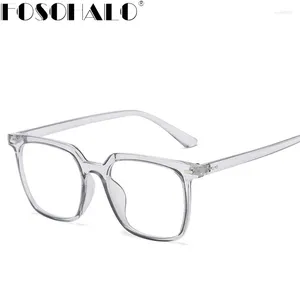 Óculos de sol Quadros TR90 RETRO Mens copos Moda Computador EyeGlasses Mulheres Anti-azul Luz transparente Plástico rosa transparente