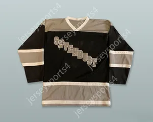 Custom Sevendust 7d Black Hockey Jersey Top Top Shinted S-M-L-XL-XXL-3XL-4XL-5XL-6XL