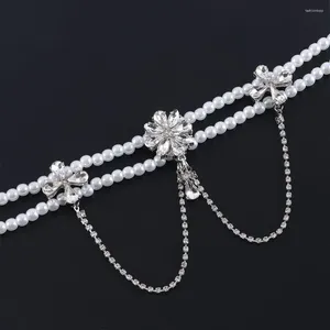 CHOKER CHOLORE VINTAGE Sweet Chain Fairy Mesh Rhinestone Barocco Clavicola femmina Multiyer Necklace Pearl