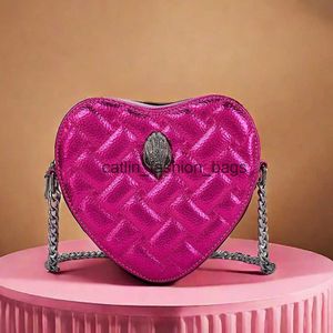 Cross Body Womens Shoulder Bag 2024 Eagle Head Heart High Quality Grid Plånbok Minitelefon H240523