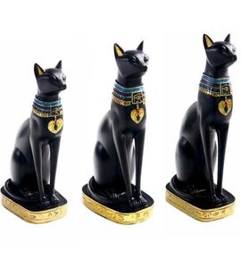 樹脂工芸品エキゾチックな税関の置物像エジプトの猫の女神バステット彫像ホームデコレーションギフトホームヴィンテージ装飾品T200717815071