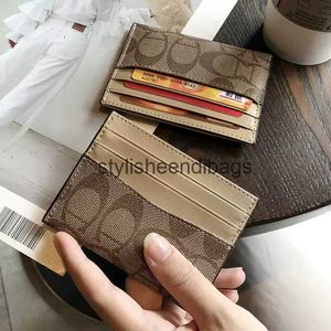 Kortinnehavare Womens Compact Ultra Thin Exquisite and High End Cardholders 2024 New Anti Fading Style H240523