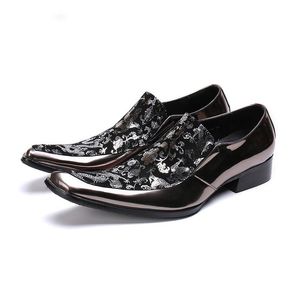 Italian Type Men Shoes zapatos de hombre Handmade Gentlemen Formal Leather Shoes Men Party and Wedding Shoes Men Ipqaf