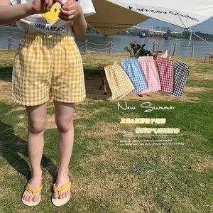 Shorts Shorts 2024 New Summer Clothing Flat Bottom Shorts Boutique Fashion Childrens Wear Shorts Thin Casual Baby Boys and Girls Casual Shorts WX5.22