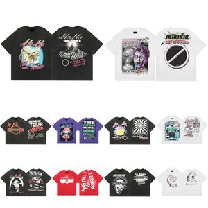 T-shirt Fashion Mens and Womens Designer Tops Tees Summer High Street Letter Printing Hip Hop Black White Short Short Short Shirt Shirts 3F9 756