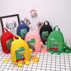 Backpack ao ar livre Anti-Perdido Backpack Backpack de Crocodilo de Cartoon Crocodilo