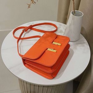 Kadın Çantası Tasarımcısı 2024 Yeni Moda Trend Mizaç Küçük Kare Çanta Bir Omuz Crossbody Bag 6 Renk