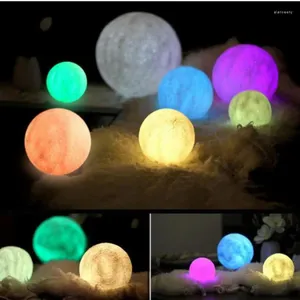 Настольные лампы Луна 3D свет с светодиодной ночью для дома для дома