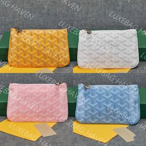 Senat nyckelpåse designers zippy plånbok mynt handväska korthållare kort plånbok pochette pm Clutch lyx mini plånbok mini purses män plånbok nyckelkortfodral med låda