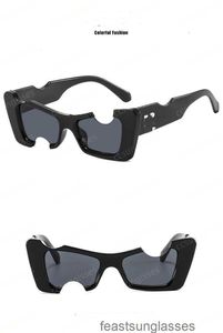 Off Whitesun Glasses Fashion Off W Sunglasses Designer Off Rames Style Square Brand Sunglass Arrow x Black Frame Eywear Trend Sun Glasses Яркие виды спорта с коробкой B24