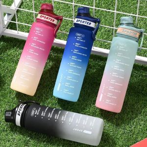 Water Bottles 1L Tomatodo Aesthetic Sports Bottle Picnic Plastic Gym BPA Free Botella De Agua 1 Litros Garrafa PC Cup