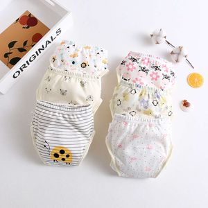 3 pezzi coreani Nuovo ala di cotone per baby pannolino di addestramento lavabile per bambini pantaloncini per neonati panties mutandine pannolini che cambiano biancheria intima